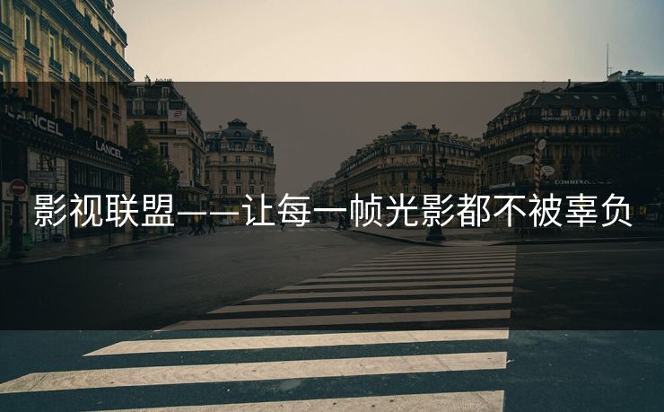 影视联盟——让每一帧光影都不被辜负